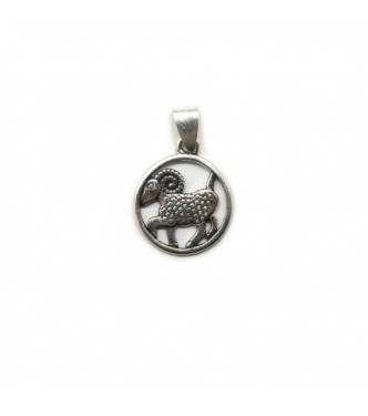 PE001395 Genuine sterling silver pendant charm solid hallmarked 925 zodiac sign Aries